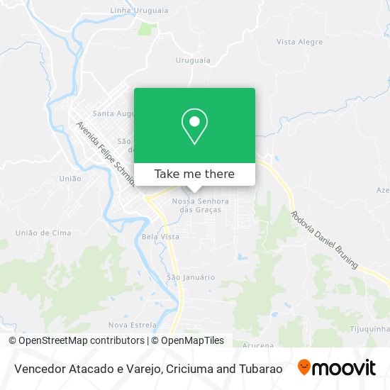 Vencedor Atacado e Varejo map