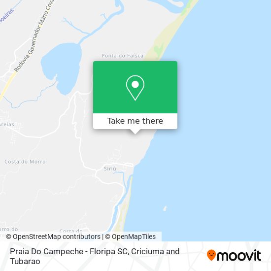 Praia Do Campeche - Floripa SC map