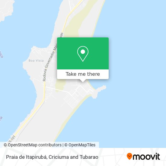 Praia de Itapirubá map