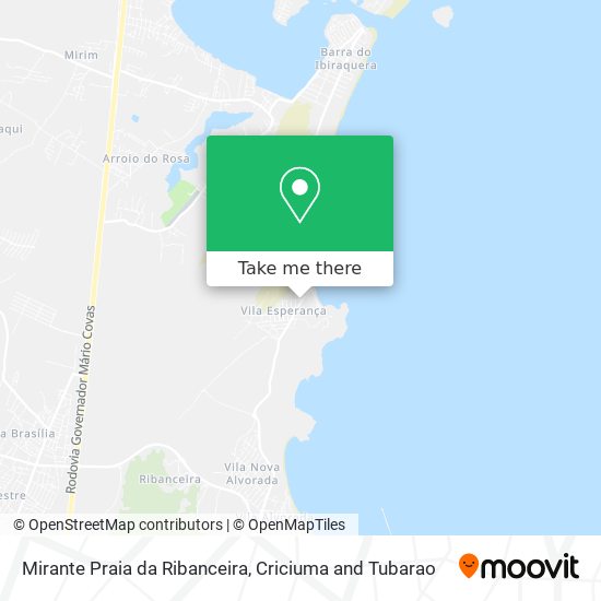 Mirante Praia da Ribanceira map