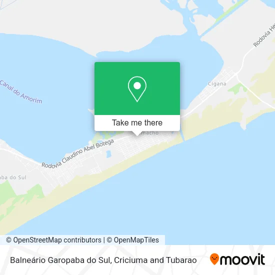 Balneário Garopaba do Sul map