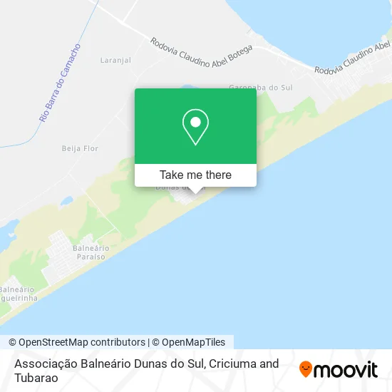 Associação Balneário Dunas do Sul map