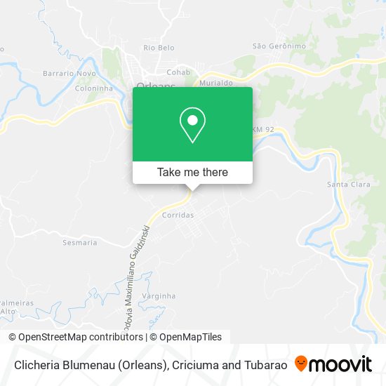 Clicheria Blumenau (Orleans) map