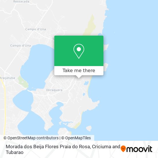 Morada dos Beija Flores Praia do Rosa map