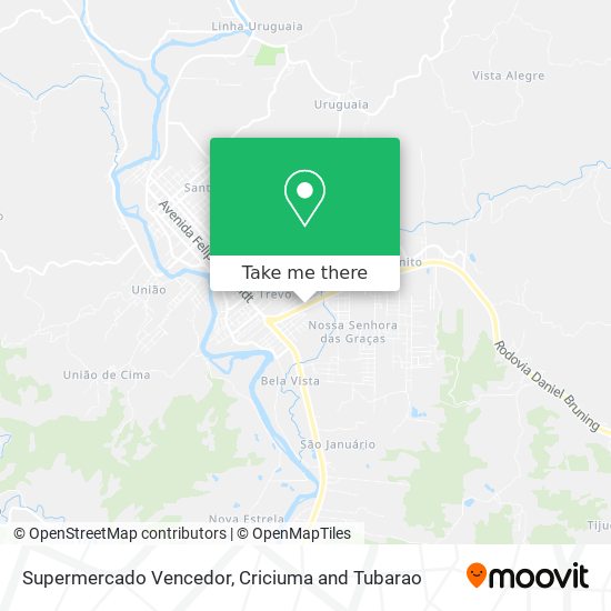 Supermercado Vencedor map