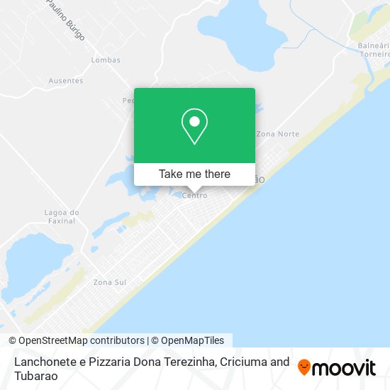 Lanchonete e Pizzaria Dona Terezinha map