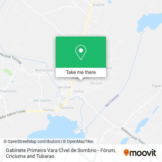 Gabinete Primeira Vara CÍvel de Sombrio -  Fórum map