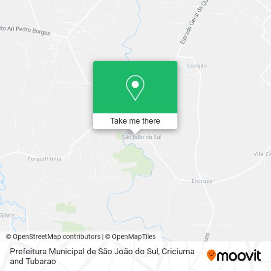 Prefeitura Municipal de São João do Sul map