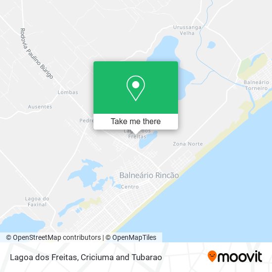 Lagoa dos Freitas map