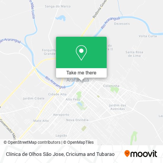Clínica de Olhos São Jose map