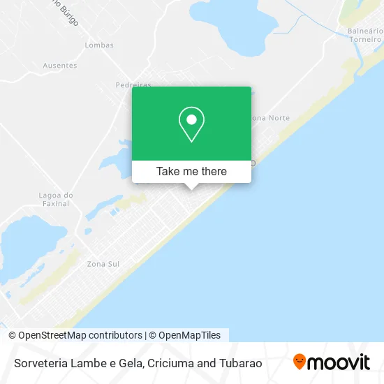 Sorveteria Lambe e Gela map