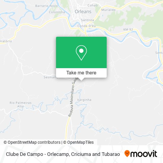 Clube De Campo - Orlecamp map