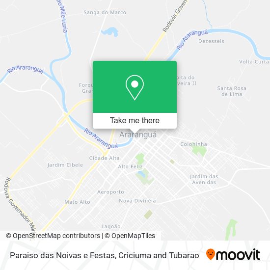 Mapa Paraiso das Noivas e Festas