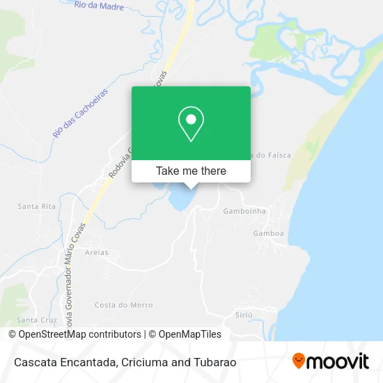 Cascata Encantada map