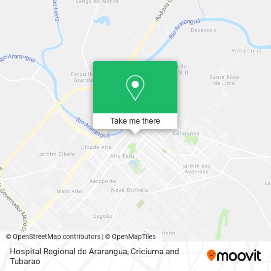 Hospital Regional de Ararangua map