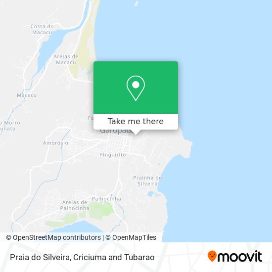 Praia do Silveira map
