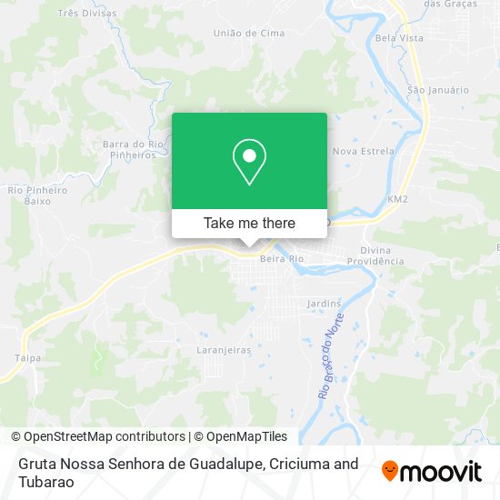 Gruta Nossa Senhora de Guadalupe map