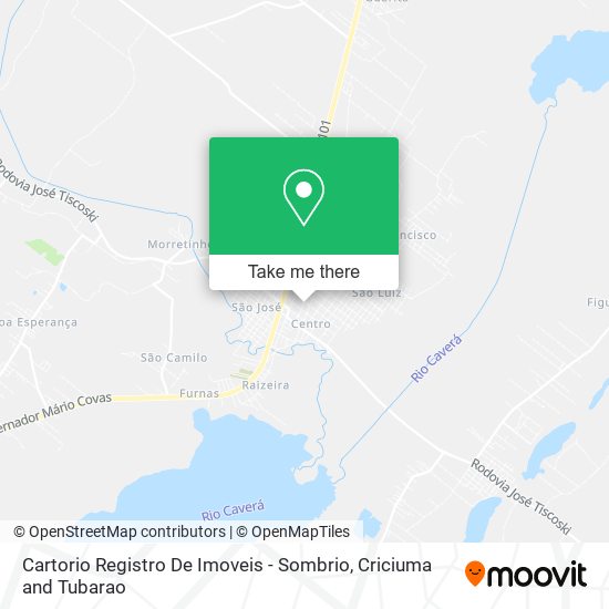 Cartorio Registro De Imoveis - Sombrio map