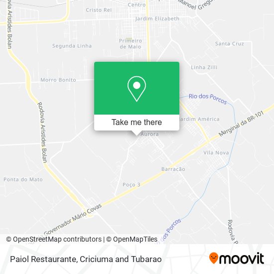 Mapa Paiol Restaurante