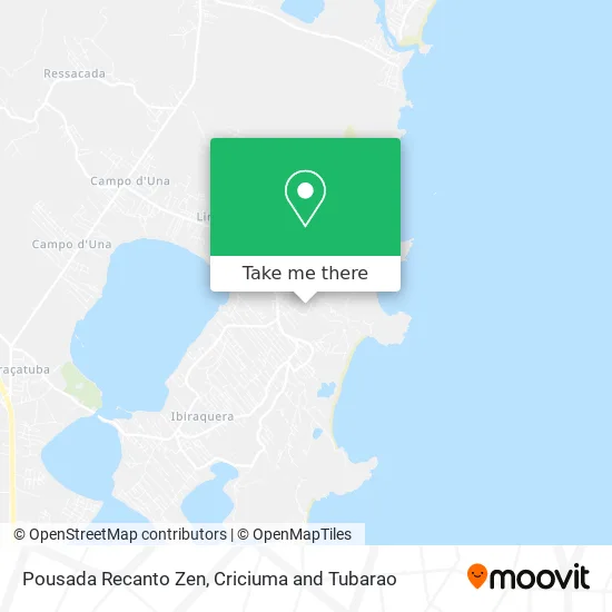 Pousada Recanto Zen map