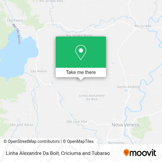 Linha Alexandre Da Boit map