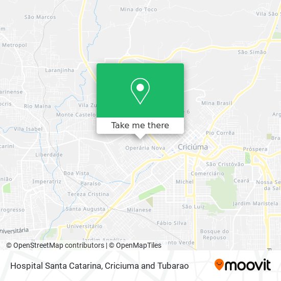 Hospital Santa Catarina map