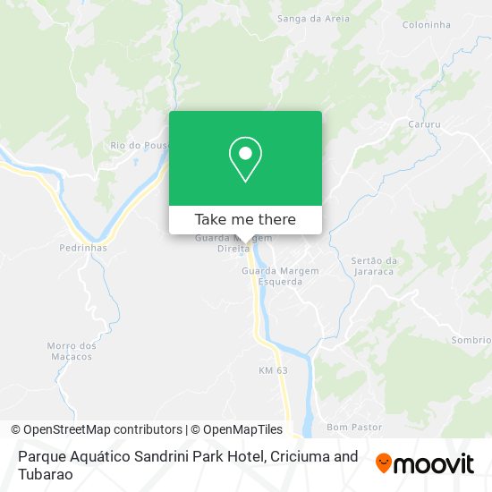 Parque Aquático Sandrini Park Hotel map