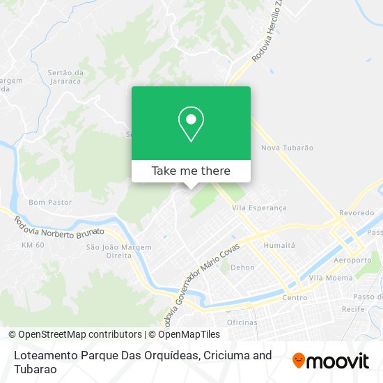 Loteamento Parque Das Orquídeas map