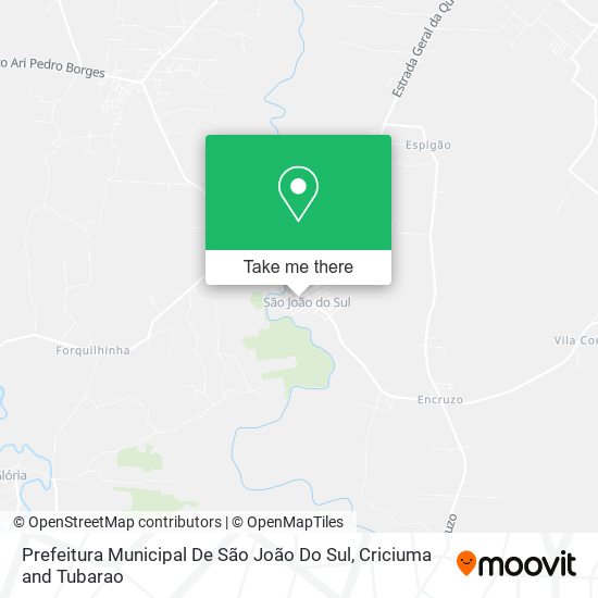 Prefeitura Municipal De São João Do Sul map