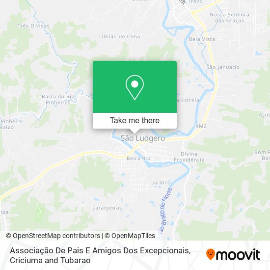 Associação De Pais E Amigos Dos Excepcionais map