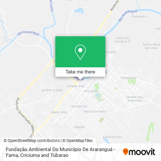 Fundação Ambiental Do Município De Araranguá - Fama map