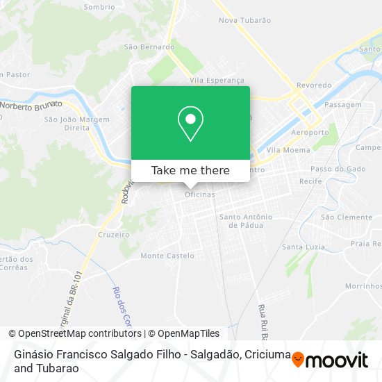 Ginásio Francisco Salgado Filho - Salgadão map