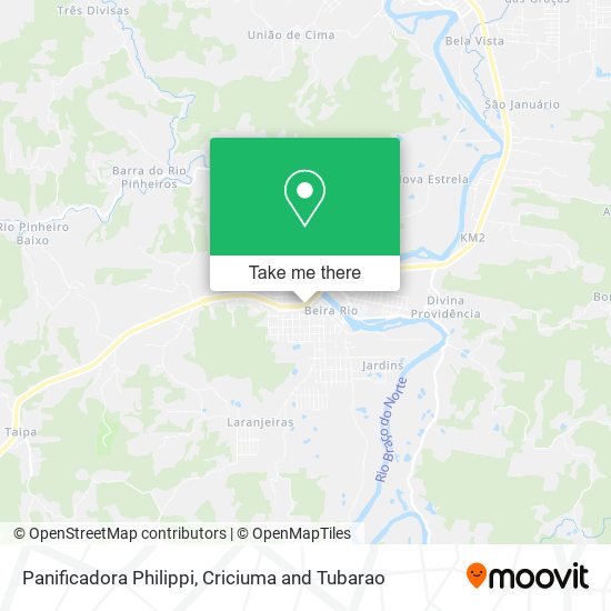 Panificadora Philippi map