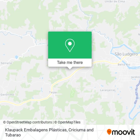 Klaupack Embalagens Plásticas map