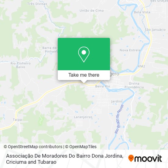 Associação De Moradores Do Bairro Dona Jordina map