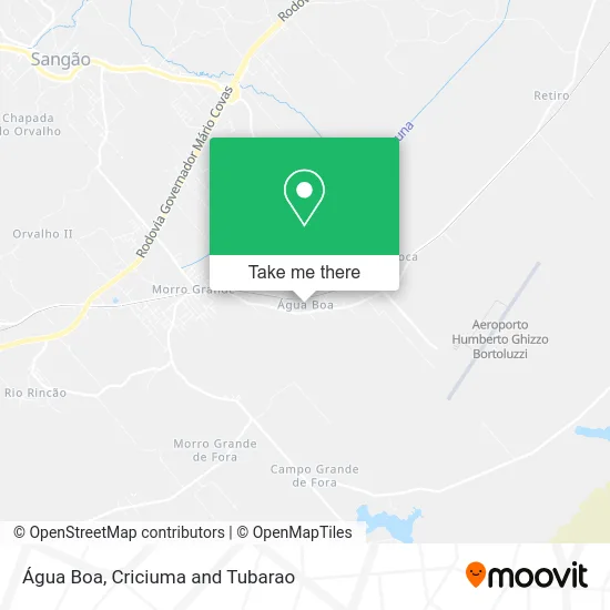 Água Boa map