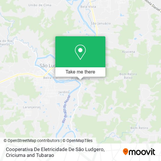 Cooperativa De Eletricidade De São Ludgero map