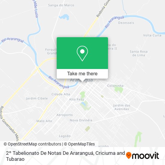 2º Tabelionato De Notas De Araranguá map
