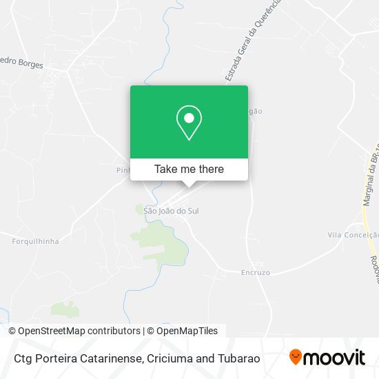Ctg Porteira Catarinense map
