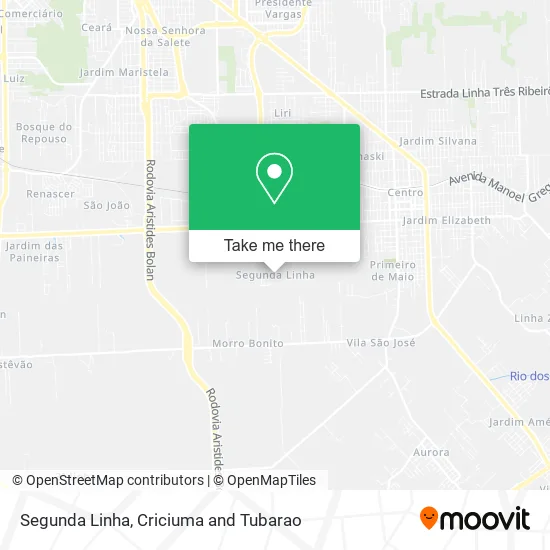 Segunda Linha map