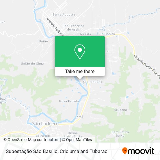 Subestação São Basílio map