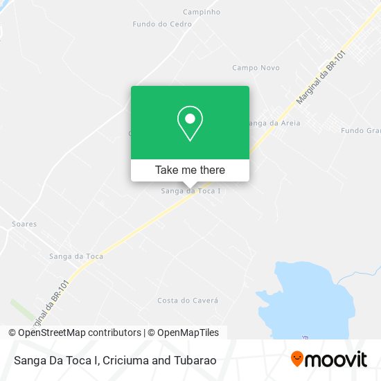 Sanga Da Toca I map