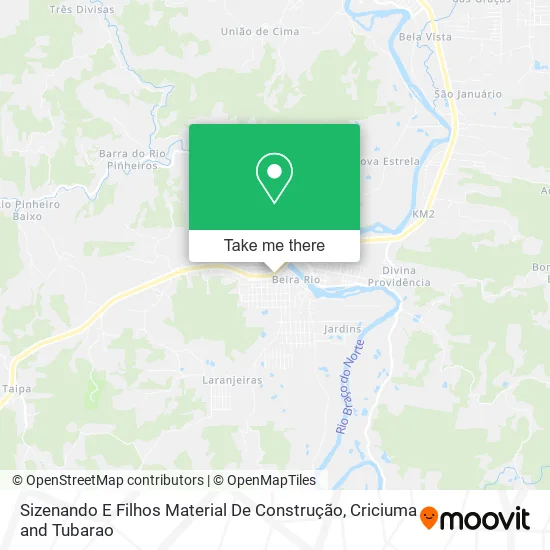 Sizenando E Filhos Material De Construção map