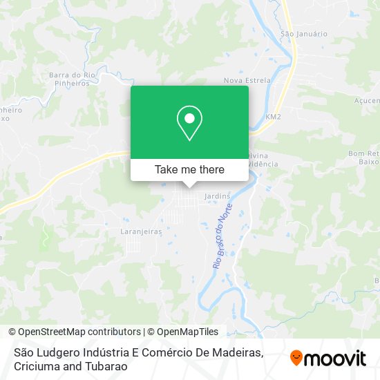 São Ludgero Indústria E Comércio De Madeiras map