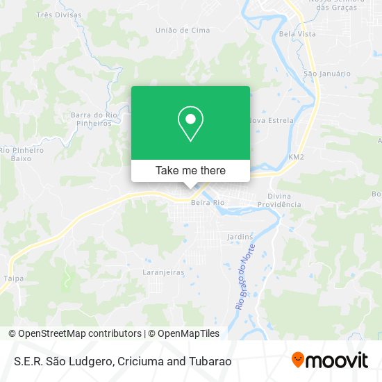 S.E.R. São Ludgero map