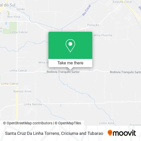 Santa Cruz Da Linha Torrens map