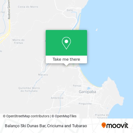 Balanço Ski Dunas Bar map