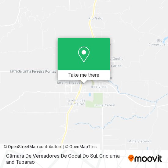 Câmara De Vereadores De Cocal Do Sul map
