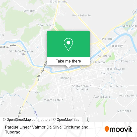 Parque Linear Valmor Da Silva map