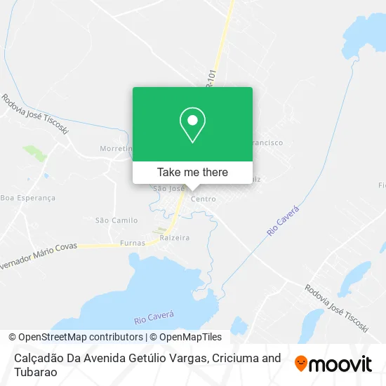 Calçadão Da Avenida Getúlio Vargas map